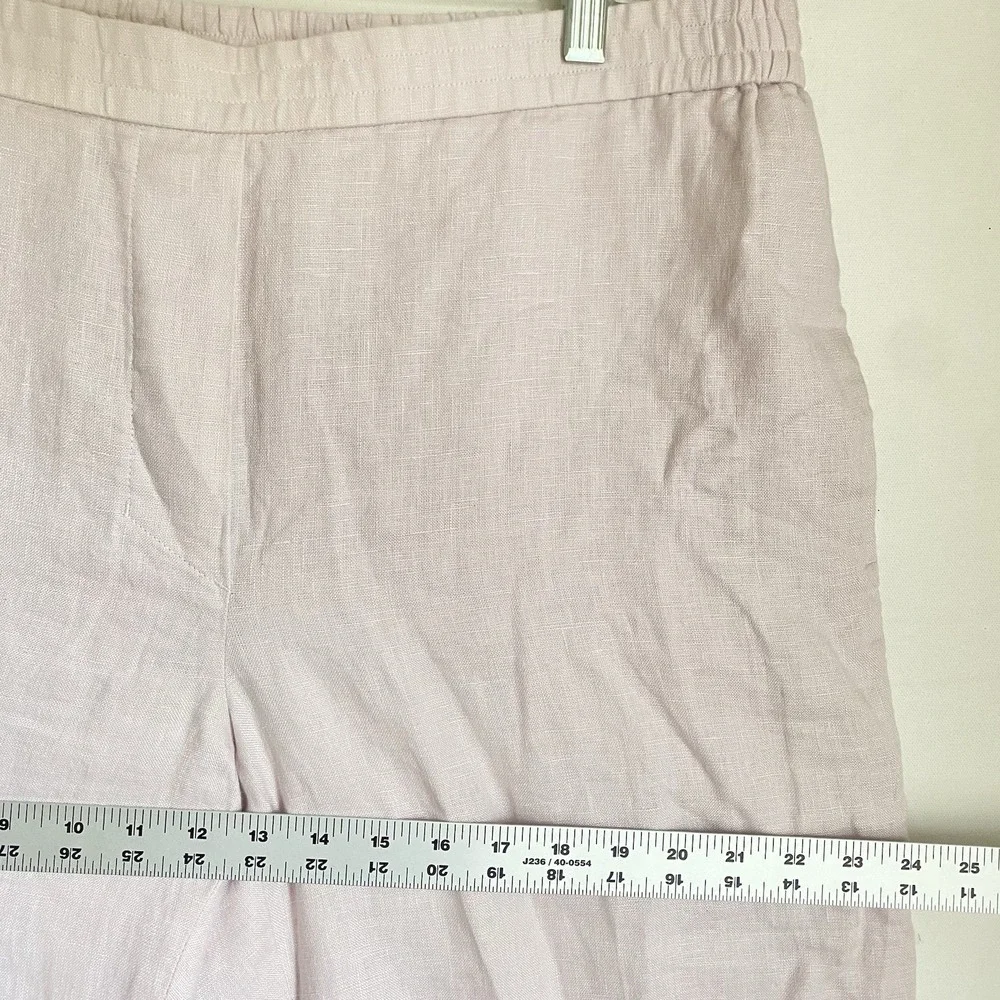 COS Wide Leg Linen Blend Pants in Light Pink (neutral)